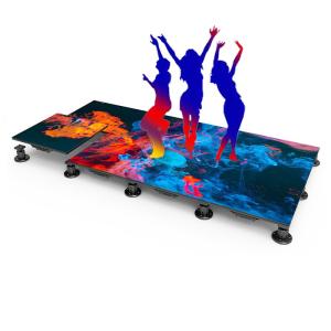 Wholesale P3.91 Interactive Dance Floor LED Display 500*500mm Cabinet IP65 Front Service from china suppliers