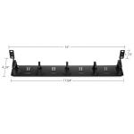 Exact Cables Metal Cable Tray Grey Color and 5 D-rings for Customized Cable