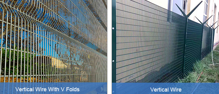 Low Carbon Steel Wire Mesh 80x80mm Post 358 Security Fencing