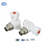 20mm PN25 White Straight Radiator Valves Heat Resistance PPR Pipes Fittings