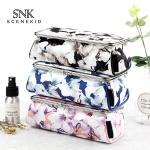 Custom Luxury Vintage Floral Printed Toiletry Cosmetic Makeup Bag