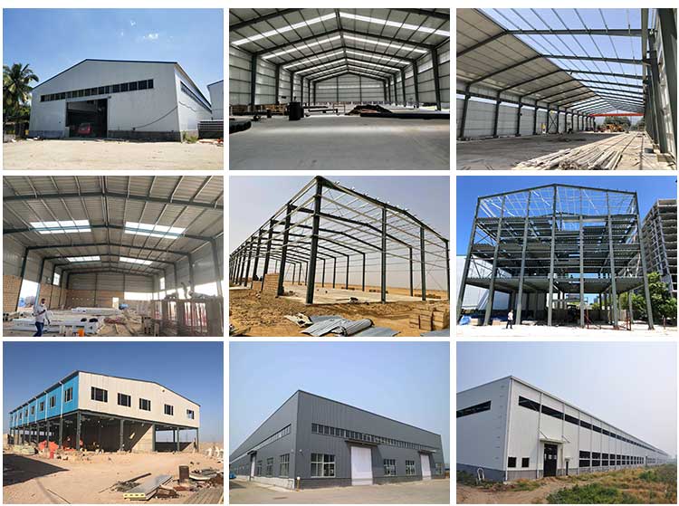 Easy Assemble Prefab Steel Structure Frame Waterproof Shed Warehouse