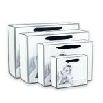 Custom paper bag plant logo printed white paper wig packaging bags