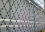 Welded Concertina Coil Fencing Galvanized Flat Wrap Razor Wire Fencing 100X150mm