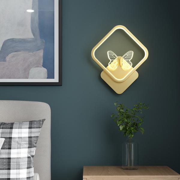 Bedroom Bedside Lamp Modern Simple Living Room Background Wall Creative Light