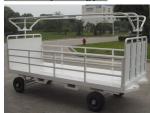 Non Slip Airport Baggage Cart , Container Pallet Dolly Wear Resistant