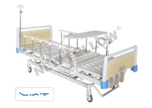 Wholesale pediatric / orthopedic Manual Three Crank Medical Hospital Beds With Overbed Table from china suppliers