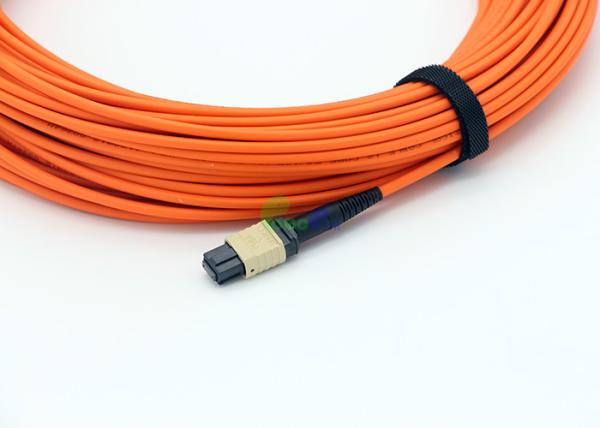 MPO Trunk Cable 30M 12F 3.0mm OM2 MPO Female 50 / 125μm 200M LSZH Polarity B