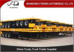 3 axle flatbed truck trailer for sale 40ft or 20ft container delivery trailer