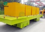 120T Forklift Towing Rubber Wheel Unpowered Steerable Transfer Trolley For