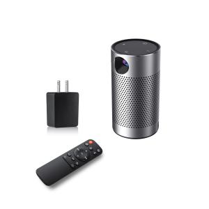 Wholesale 854*480 Mini Wifi Smart Pico Projector Metalic HD DLP Projector 4400maH Battery from china suppliers