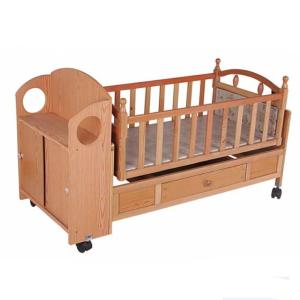 Wholesale Wooden Automatic Baby Swing Bed Crib from china suppliers