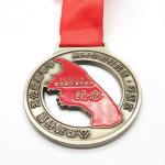 Wholesale Custom Medal Logo Medallion Soft Enamel Gold Silver Marathon Running