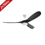 110-240V/50Hz-60Hz 2- DC Copper Ceiling Fan with Light 60 Inches White Metal