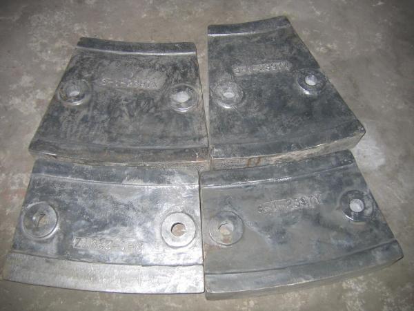 Metal Mould Casting Wear Performance No Breakage , Cr12 Mill Liners