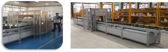 Bus Duct Production Line For Wrapping Film Over Busbuct Away From Dust