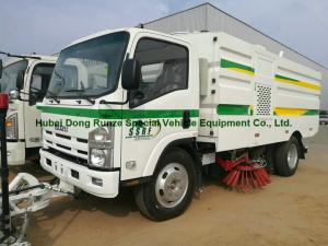 Wholesale Multifunctional ISUZU Road Cleaning Truck , Vacuum Broom Sweeper Truck from china suppliers
