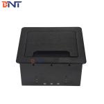 BNT Hot sale office furniture clamshell brush hidden in desk table mounted