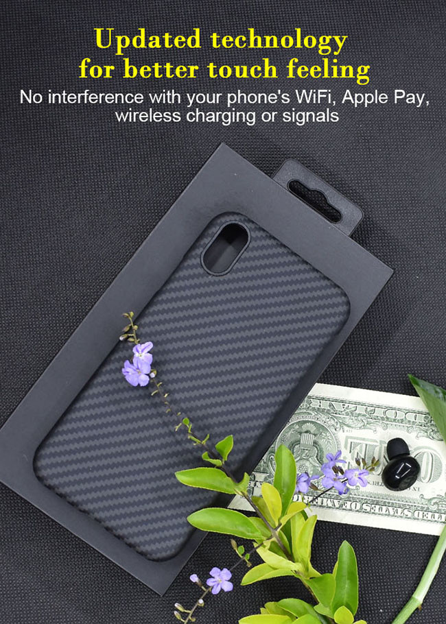 3D Silky Soft-Touch Texture Aramid Fiber Phone Case For iPhone XS