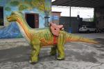 Realistic Animatronic Dinosaur Kids Car High Durability With Anti Fading Skin