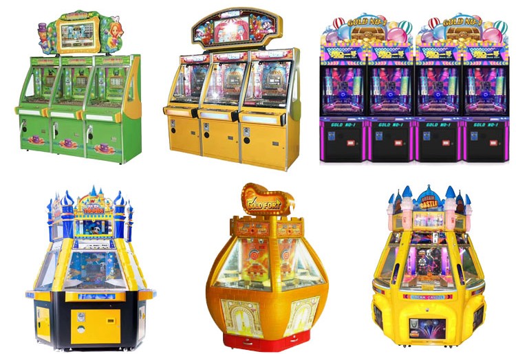 Single Push Arcade Prize Coin Pusher Coin Machine Bonus Hole For Indoor Game Center
