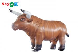 Wholesale Moving Blow Up Bull Costume  Inflatable Cartoon Characters Logo Printing from china suppliers
