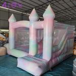 Party Tie Dye Color Inflatable Bounce House Slide Tie Dye Bouncy Castle