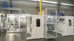 Mitsubishi PLC 0.8Mpa Adult Pants Making Machine With Stacker