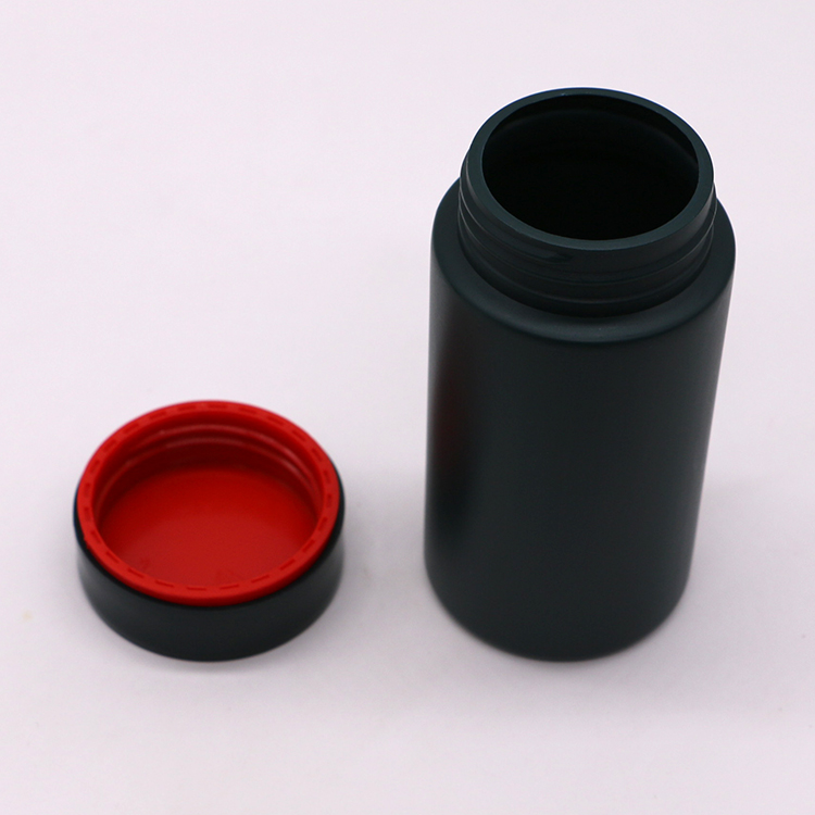 Screw Cap 175ML HDPE Plastic Pill Bottle for Pill Two Layer Customized Color PE Caps