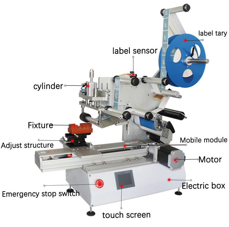 High Precision Electric Driven Type Round Flat Bottle Labeling Machine for Food Cans