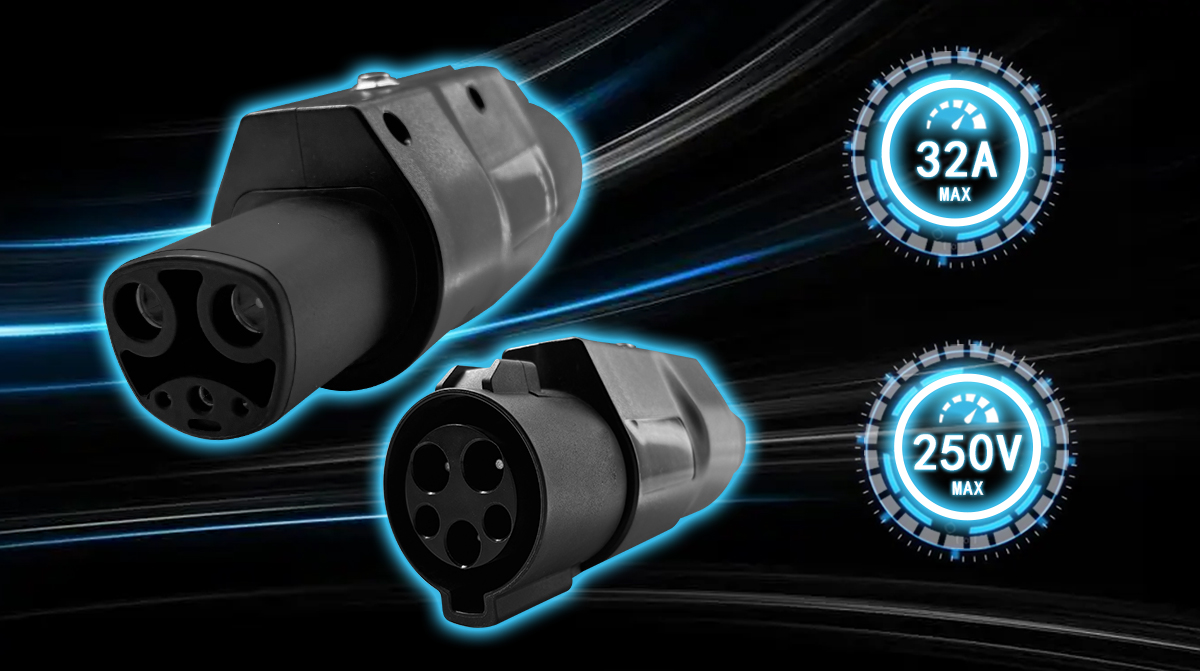 Experience the Convenience of TYPE1 to TSL Car 7kw EV Charge Adapter for Tesla Charging