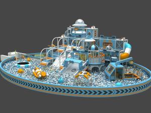 Wholesale Commercial Naughty Castle Trampoline Park 25m2 Super Space Indoor Theme Park from china suppliers