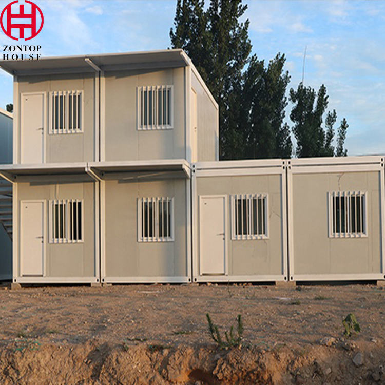 Zontop 2 Story 40ft Prefab Shipping Container Luxury Modern House Prefabricated Prefab Cabin Homes