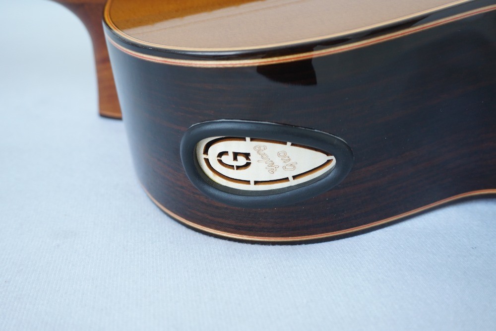 Yulong Guo Handmade Double Top Classical Guitar Model Chamber String Scale 650mm Solid Spanish Cedar Neck Double Top By