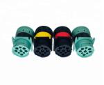 Green J1939 Deutsch 9 Pin Female to Male Type 2 Square Flange Adapter