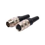 IP67 PA66 M16 Female Waterproof Connector EN 61984 Straight Circular Connector