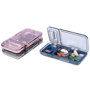Wholesale BPA Free Travel Pill Box Silicone Seal Ring Pill Cutter With Storage from china suppliers