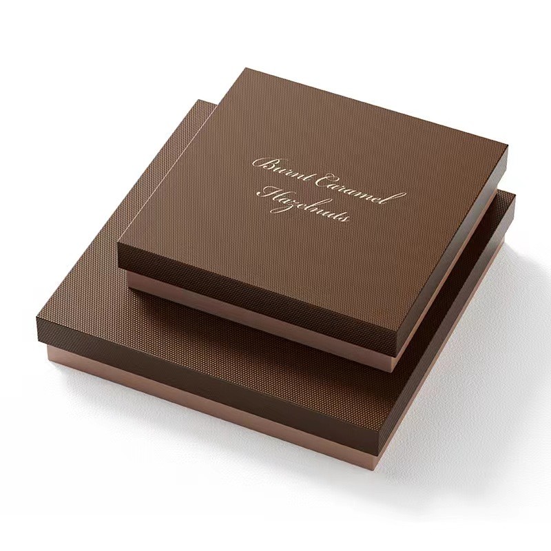 Factory Customized Empty Chocolate Food Packaging Boxes with Inserts CMYK/Pantone Printing Cardboard Rigid box