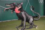 Snow Proof Realistic Animatronic Animals , Electric Life Size Monster With Fur