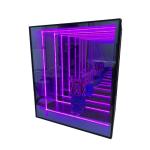 Indoor Outdoor Infinity Light Mirror Case Display for Show Model Car Ornament