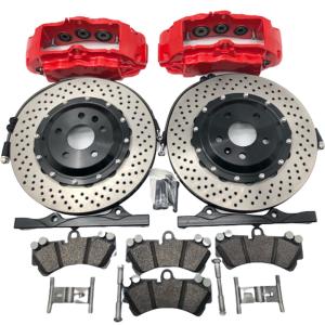 Wholesale Volkswagen Scirocco 6 Pot Brake Kit R Front Red Porsche 18z Caliper 350x32 Rotor from china suppliers