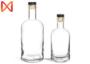 Wholesale 500ml Empty Glass Wine Bottles Round Flint With Ploymer Cork Cap from china suppliers