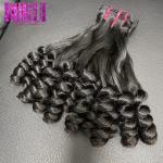 Brazilian Virgin Human Hair , Weft Super Double Drawn Hair Extensions Funmi Rose