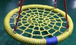 Commercial Park Outdoor Playground Polyester Bird's Nest Swing 120cm