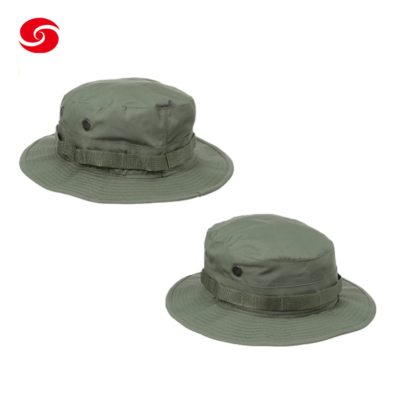 Cheap Military Bucket Olive Green Hats Fishing Boonie Hats Military Tactical Hat