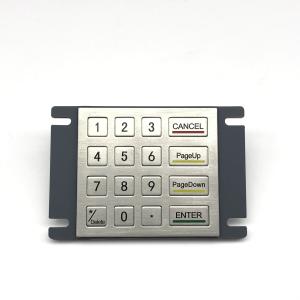 Wholesale IP65/IK07 16 Keys Metal KeyPad Waterproof Dustproof Industial Keypad outdoor Rear Panel Mounted -40℃ from china suppliers