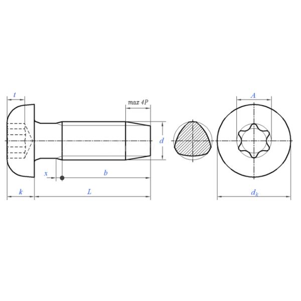 Screw Fastener DIN7500 Studs 1000-5000 Pieces Per Package