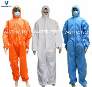 Wholesale Type 5/6 Protective Clothing Overalls Printing Asbestos Removal Disposable Coveralls from china suppliers