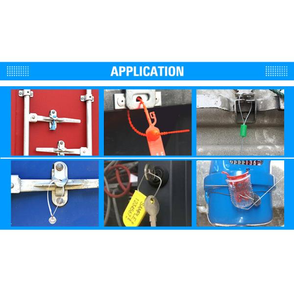 OEM Durable Custom Plastic Security Seals 50IBS Tensile Strength 100PCS/BAG