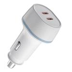 Aluminum Alloy Type C USB Car Charger PD 45W Dual QC 3.0 Car Charger